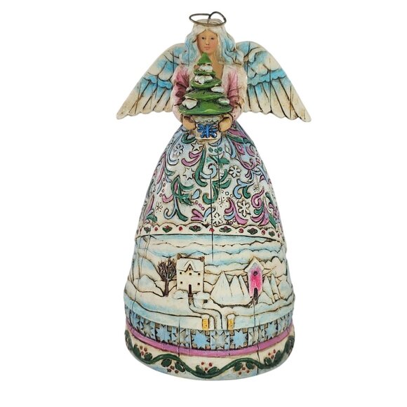 Jim Shore Heartwood Creek Landscape Sleeps Four Seasons Angel Figurine 2006 4.5" - Picture 1 of 8